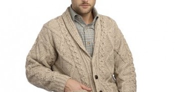 Irish Merino Wool Cardigan West End Marino wool sweater